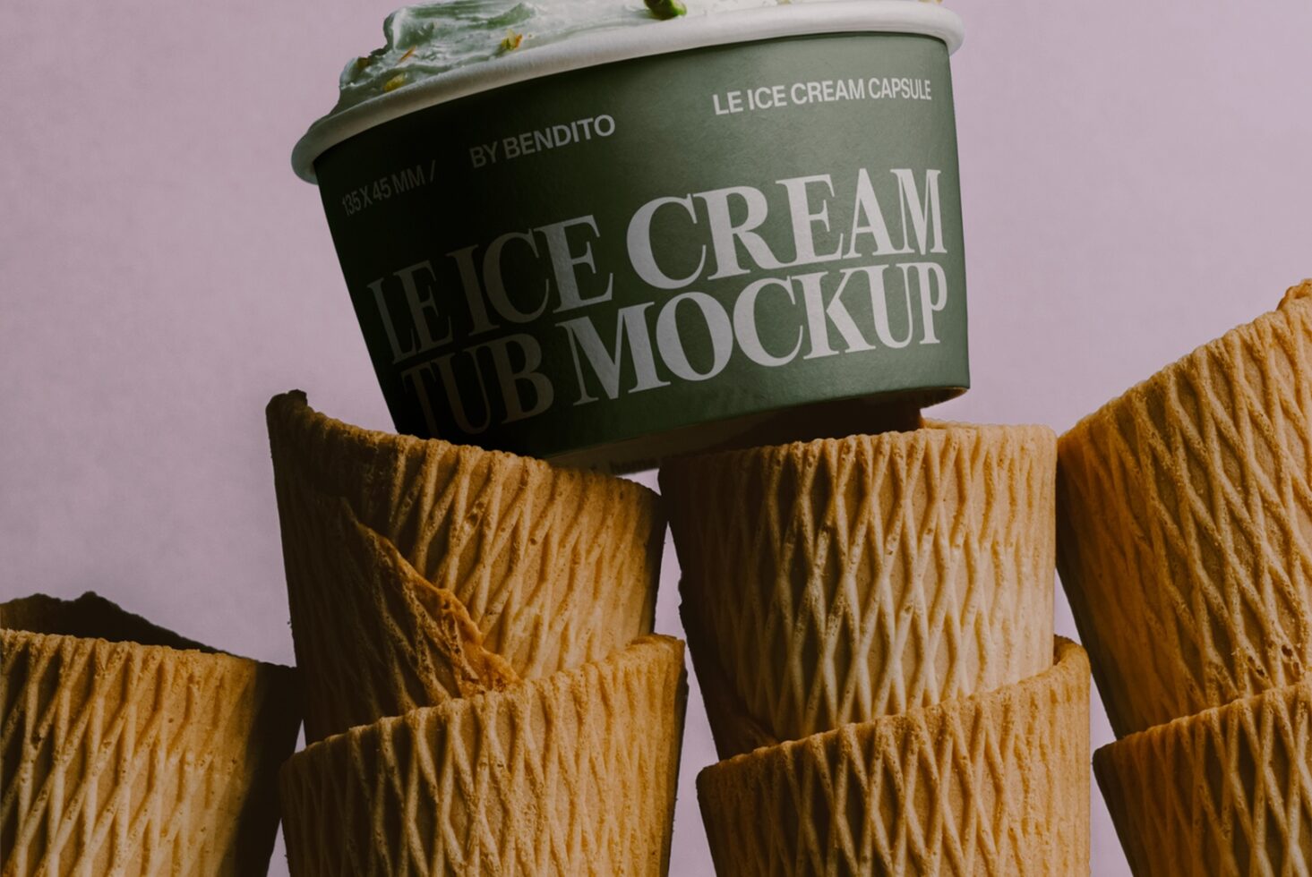 Le Ice Cream Tub LB26W2403 Mockup preview 2