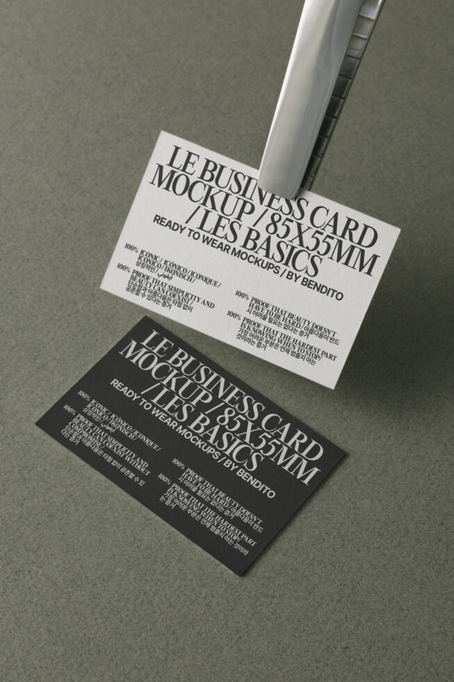 Le Business Card LB25W27 Mockup