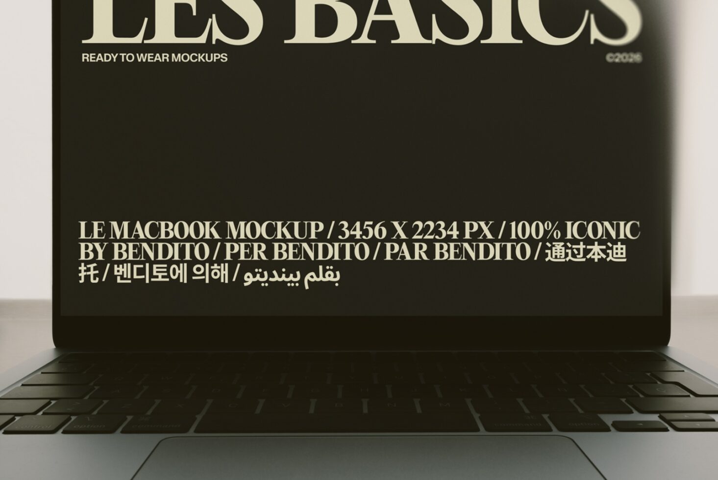 Le MacBook LB26W3801 Mockup preview 2