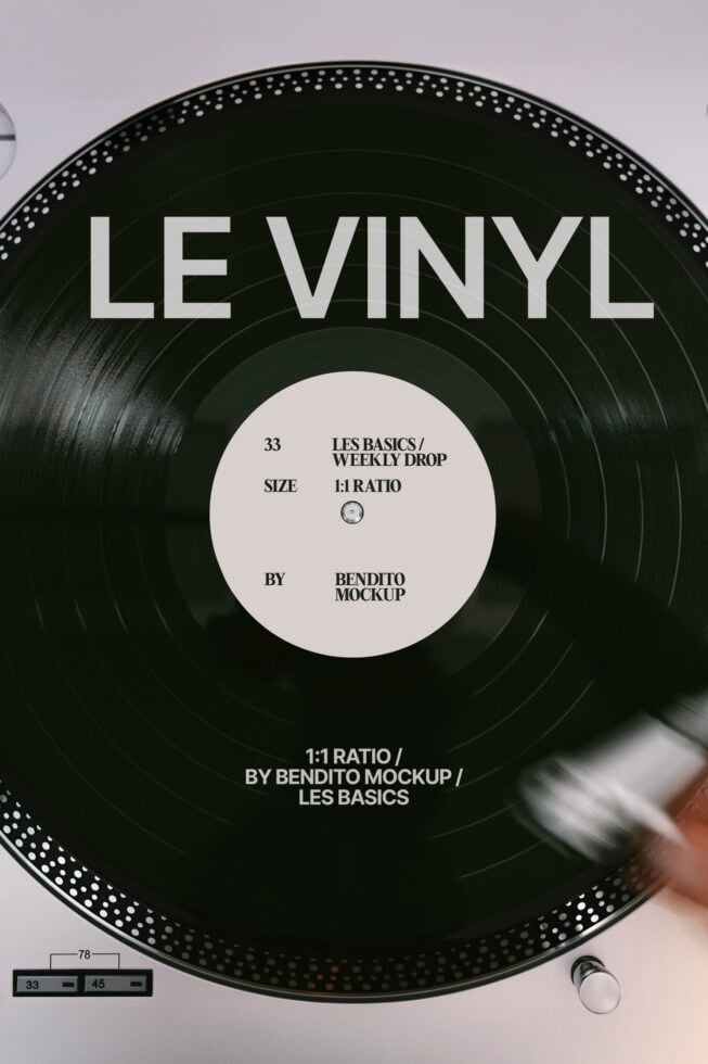Le Vinyl LB25W33 Mockup