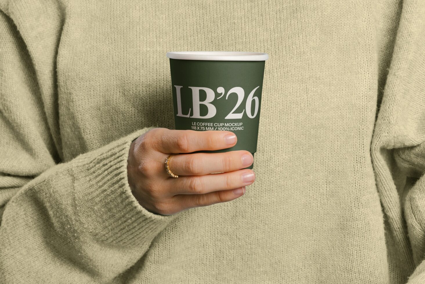 Le Coffee Cup LB26W19 Mockup preview 2