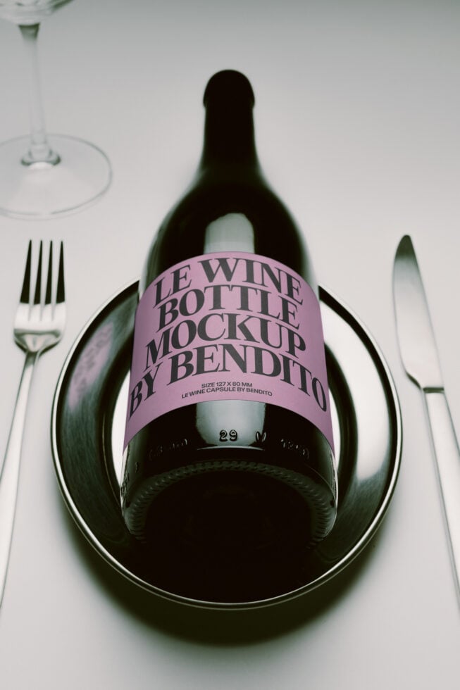 Le Wine Bottle LB26W2102 Mockup preview 4