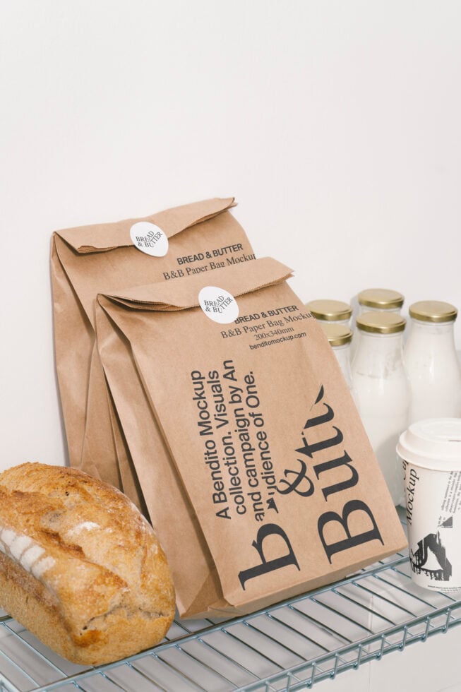 Paper Bag BandB Mockup