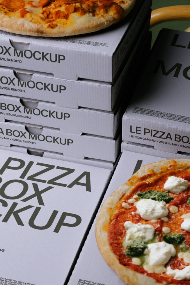 Le Pizza Box LB26W2807 Mockup preview 4