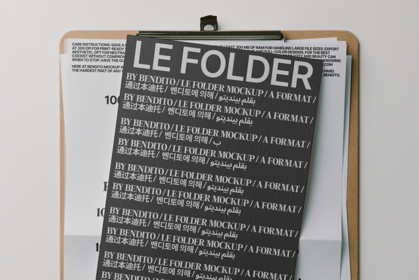 Le Folder LB25W30 Mockup preview 2