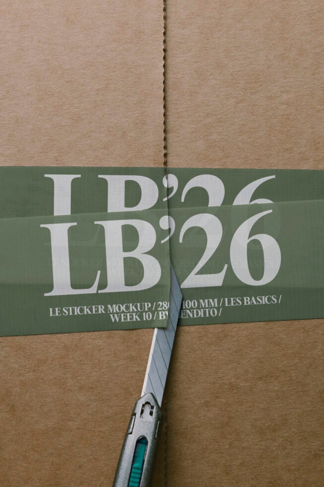 Le Sticker LB26W10 Mockup