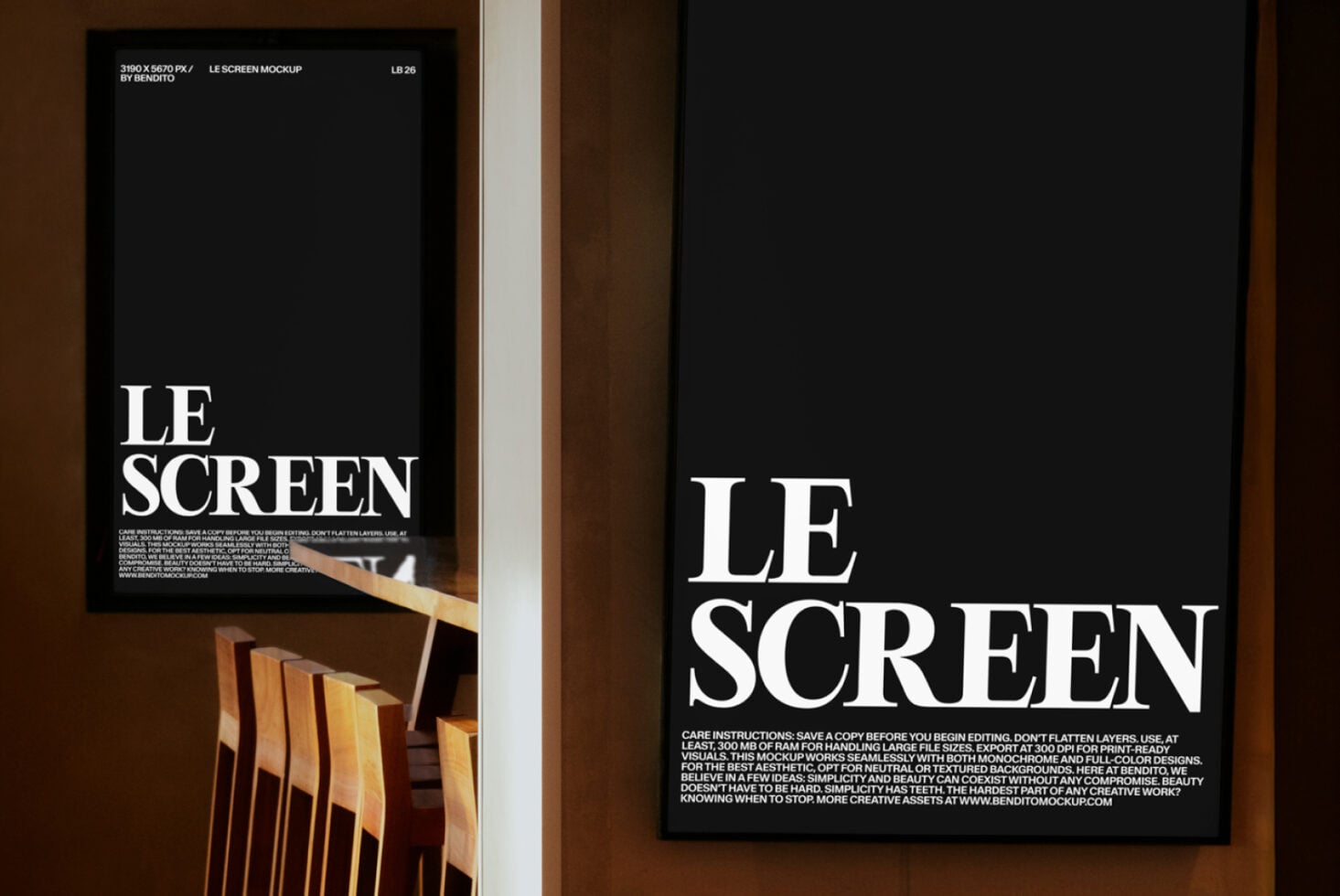 Le Screen LB26W1001 Mockup preview 2