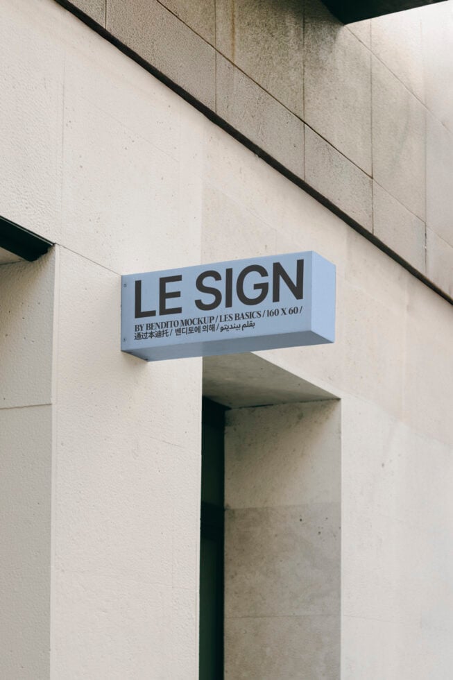 Le Sign LB25W13 Mockup preview 4