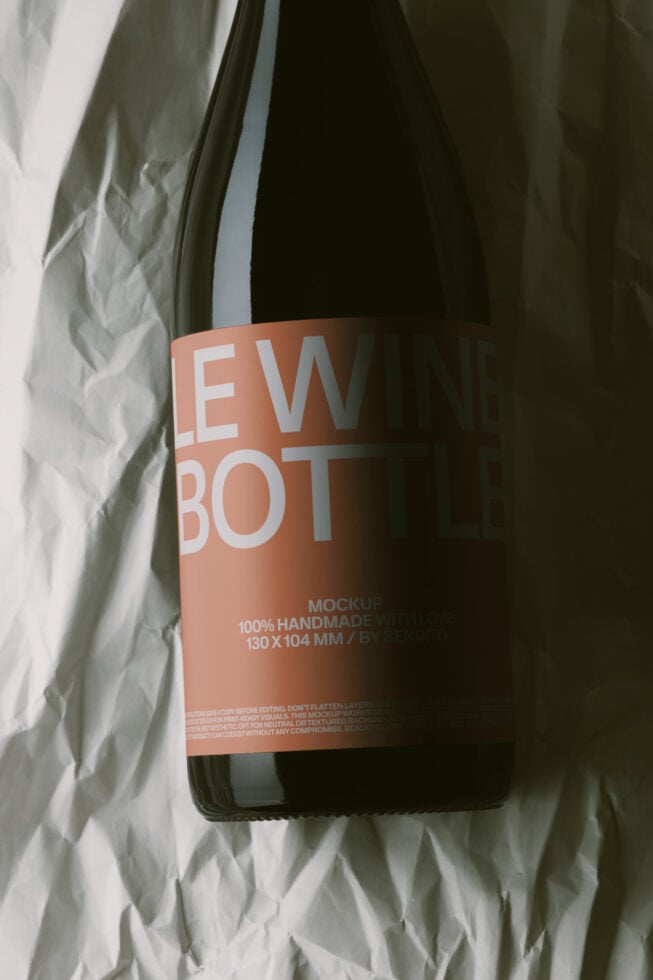 Le Wine Bottle LB26W25 Mockup preview 4