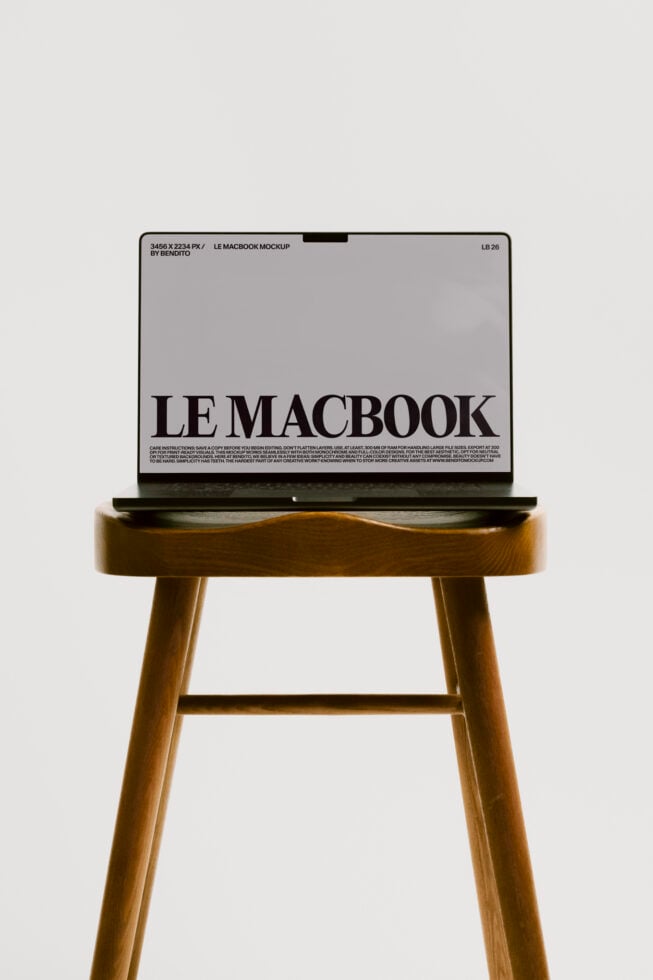 Le MacBook LB26W0402 Mockup