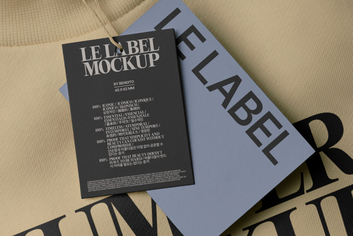 Le Label LB25W31 Mockup preview 2