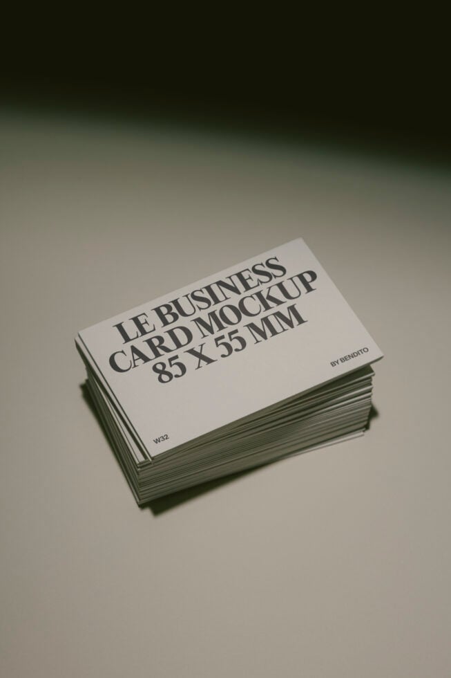 Le Business Card LB26W32 Mockup