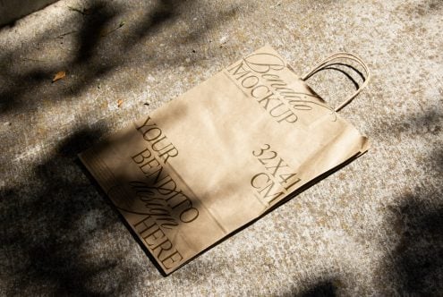 Big Paper Bag D 01 Mockup