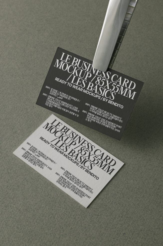 Le Business Card LB25W27 Mockup preview 4