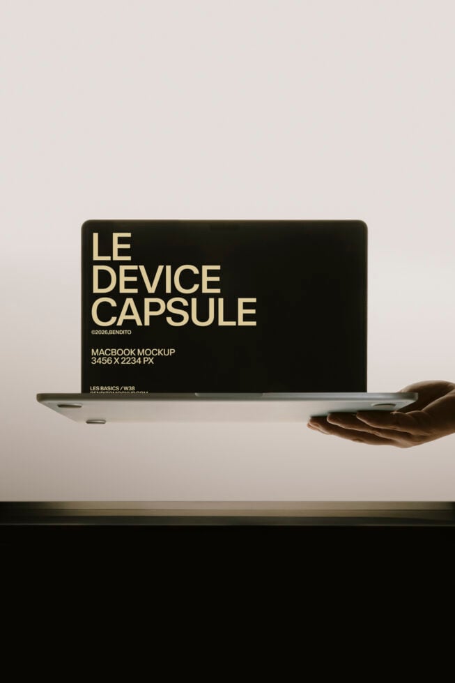 Le MacBook LB26W3802 Mockup preview 4