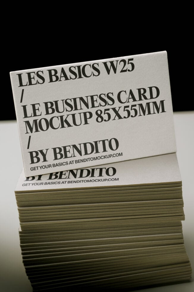 Le Business Card LB26W25 Mockup