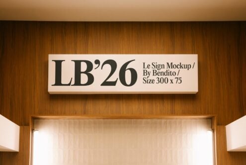 Le Sign LB26W25 Mockup
