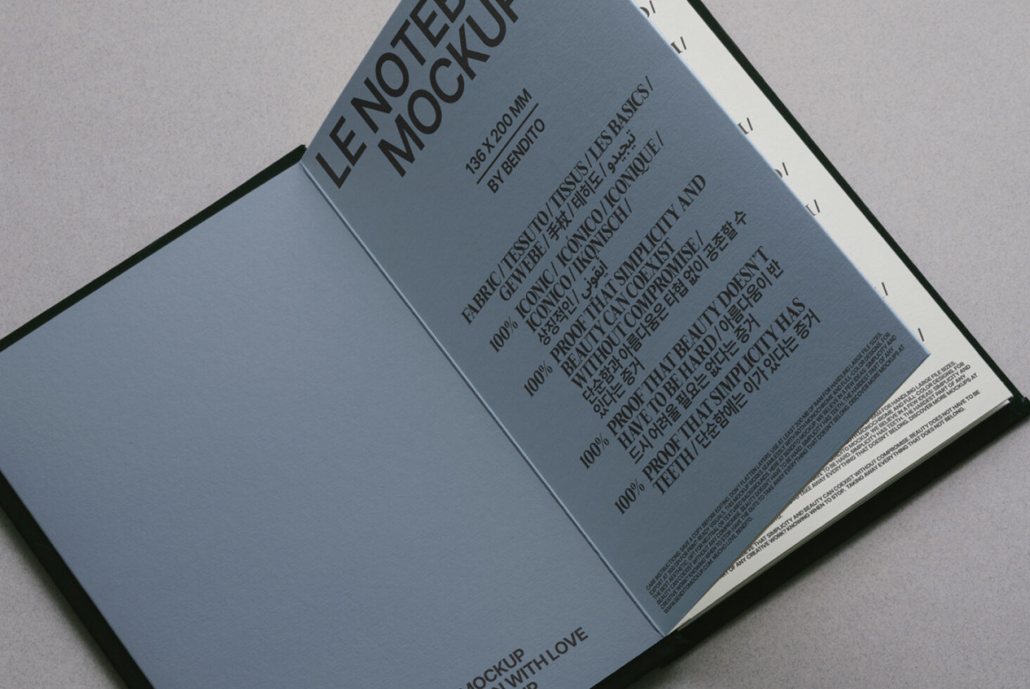 Le Notebook LB25W25 Mockup preview 2