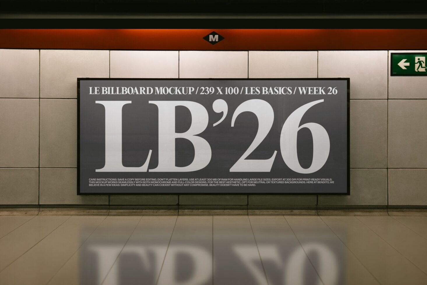 Le Billboard LB26W2602 Mockup preview 2