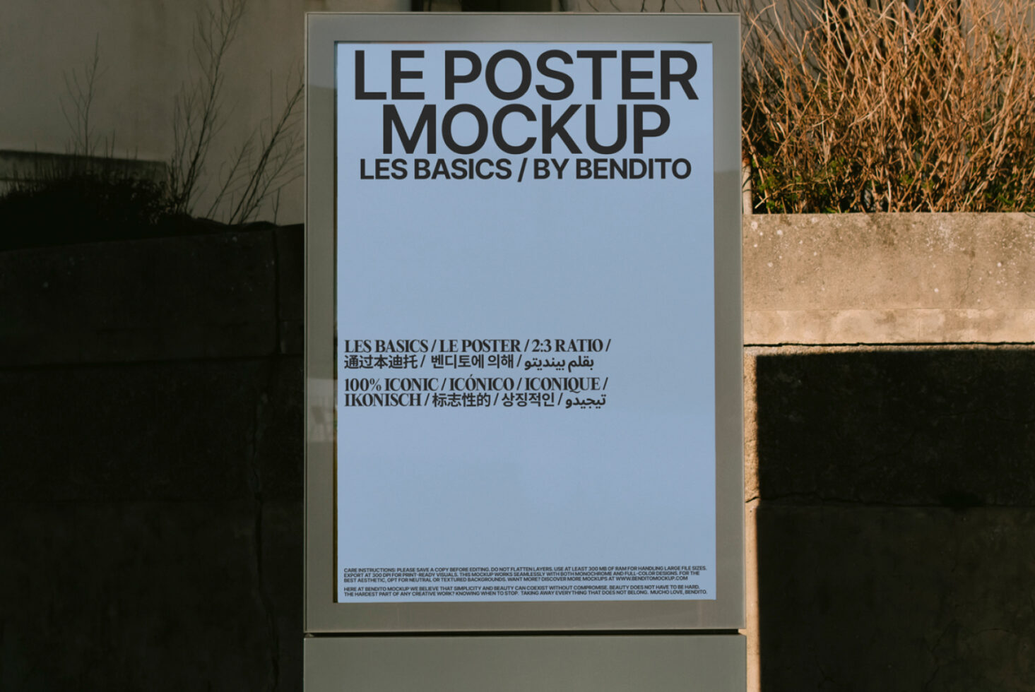 Le Poster LB25W21 Mockup preview 2
