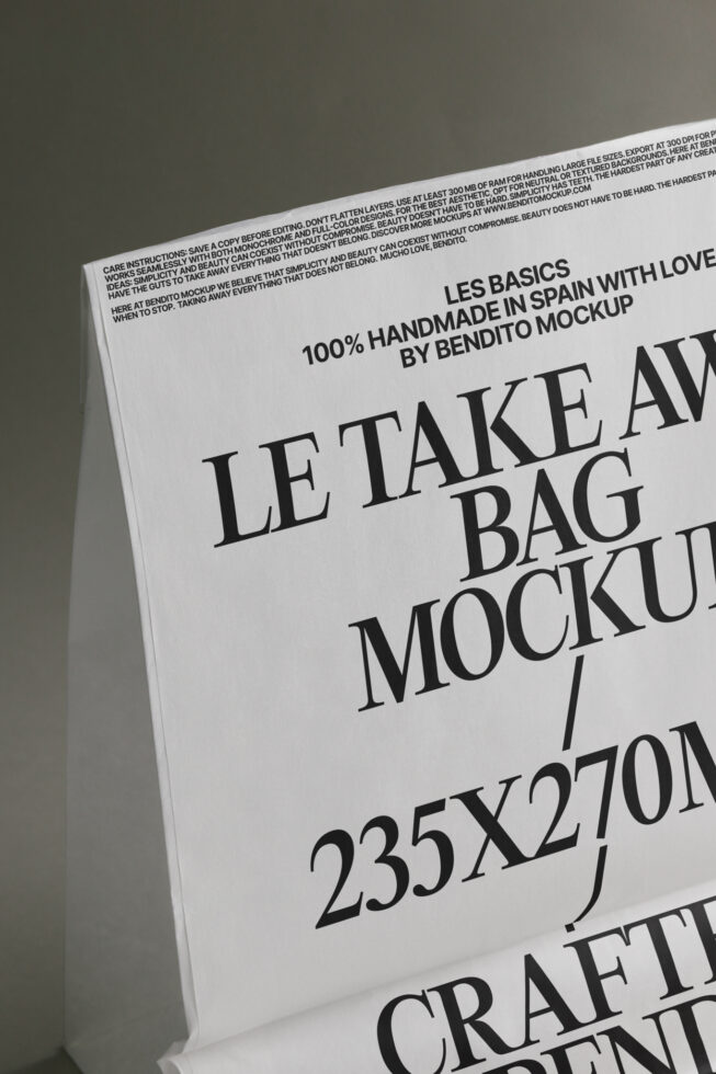 Le Take Away Bag LB25W31 Mockup