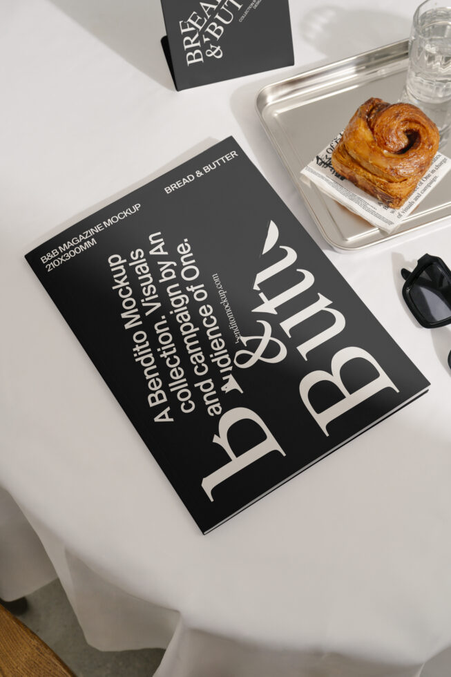 Magazine BandB Mockup preview 4