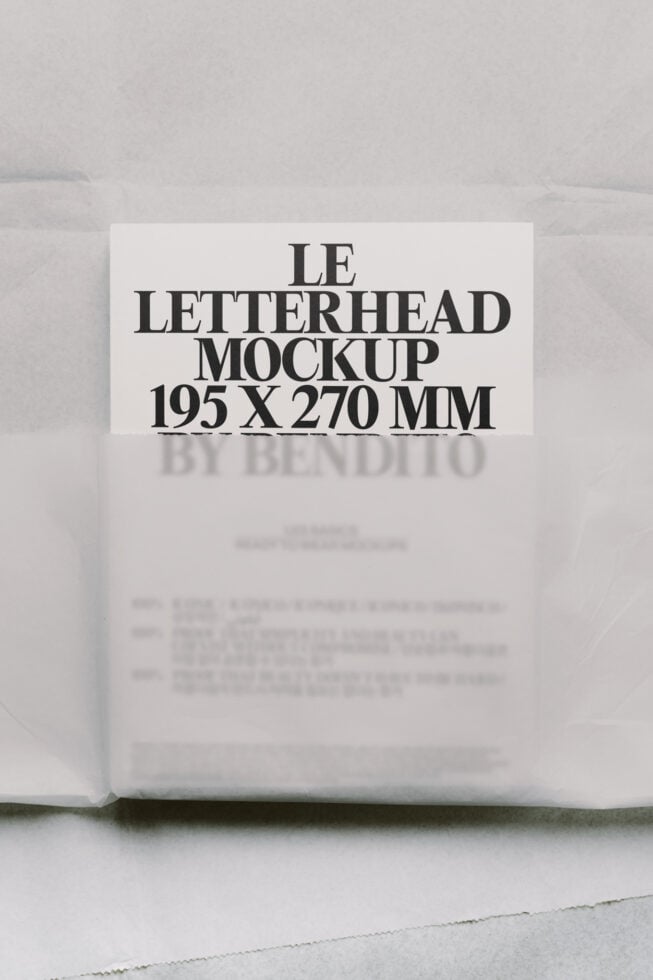 Le Letterhead LB26W23 Mockup