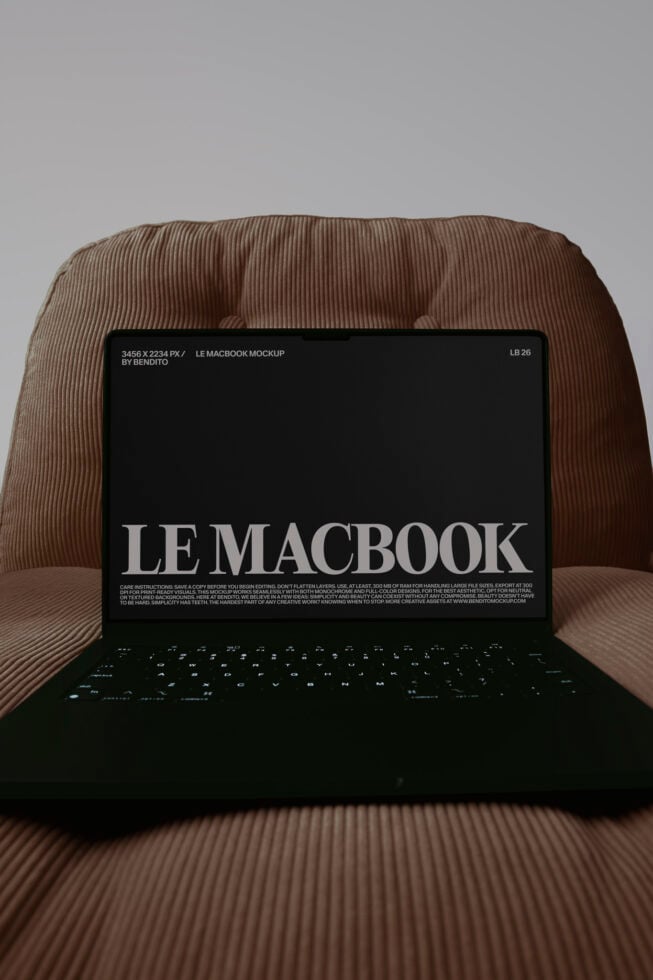 Le MacBook LB26W35 Mockup preview 4