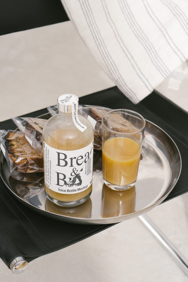 Juice Bottle BandB Mockup