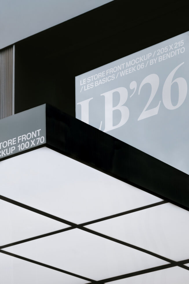Le Store Front LB26W06 Mockup