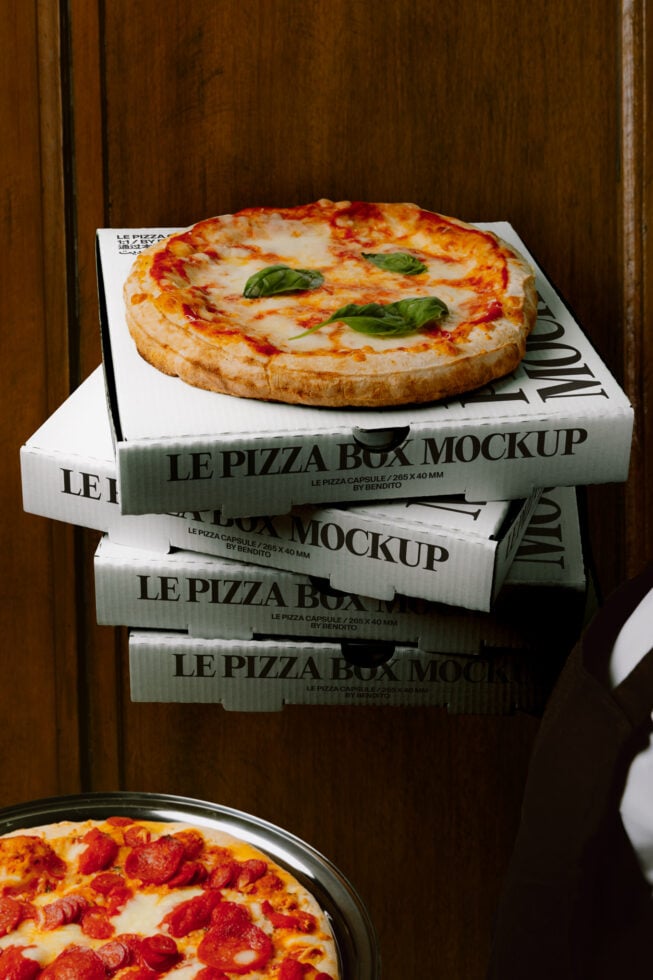 Le Pizza Box LB26W2806 Mockup