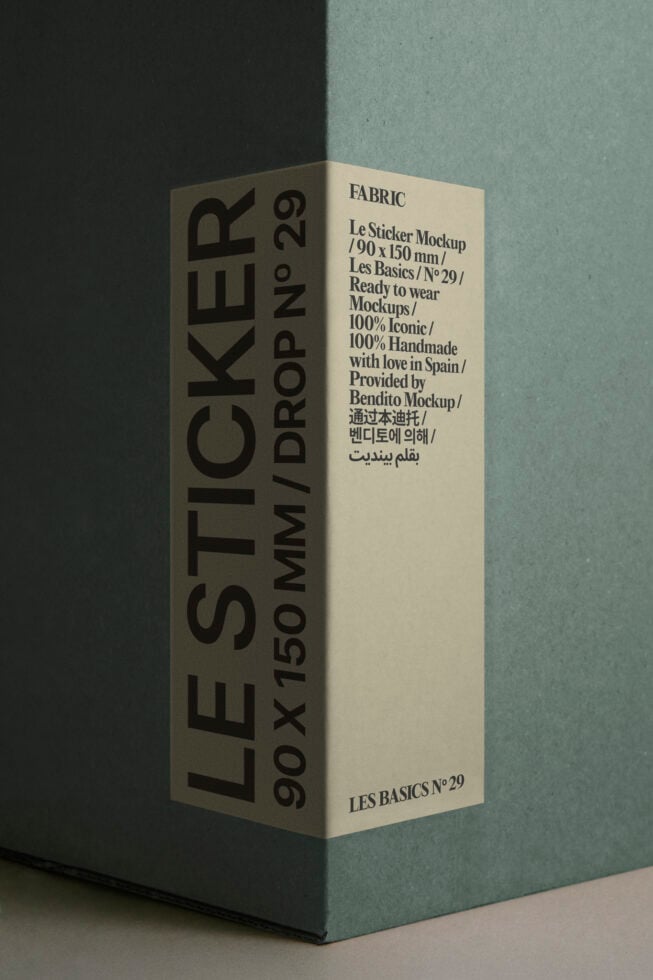 Le Sticker LB25W29 Mockup preview 4