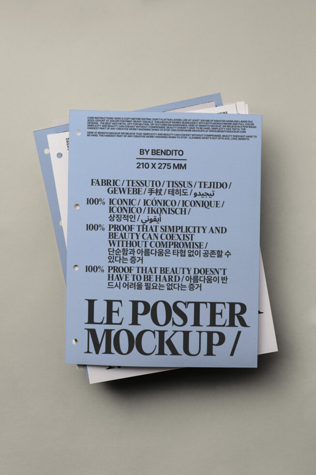 Le Poster LB25W1802 Mockup preview 4