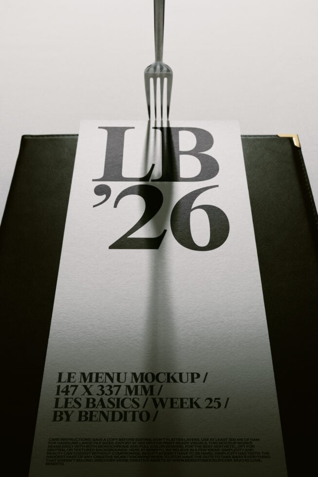Le Menu LB26W25 Mockup