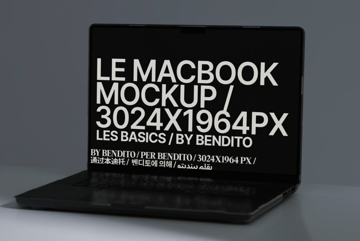 Le MacBook LB25W27 Mockup preview 2