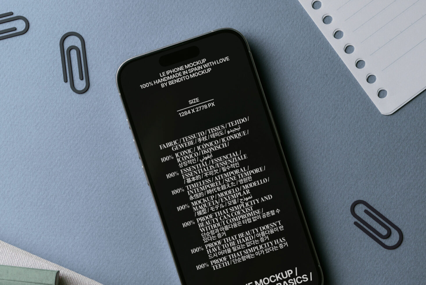 Le iPhone LB25W37 Mockup preview 2