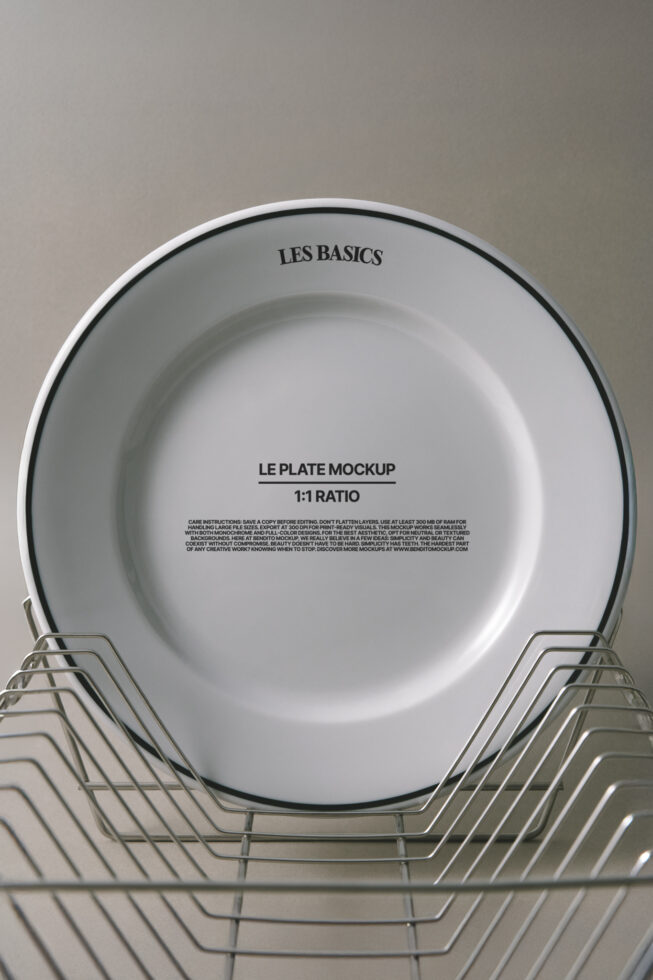 Le Plate LB25W28 Mockup