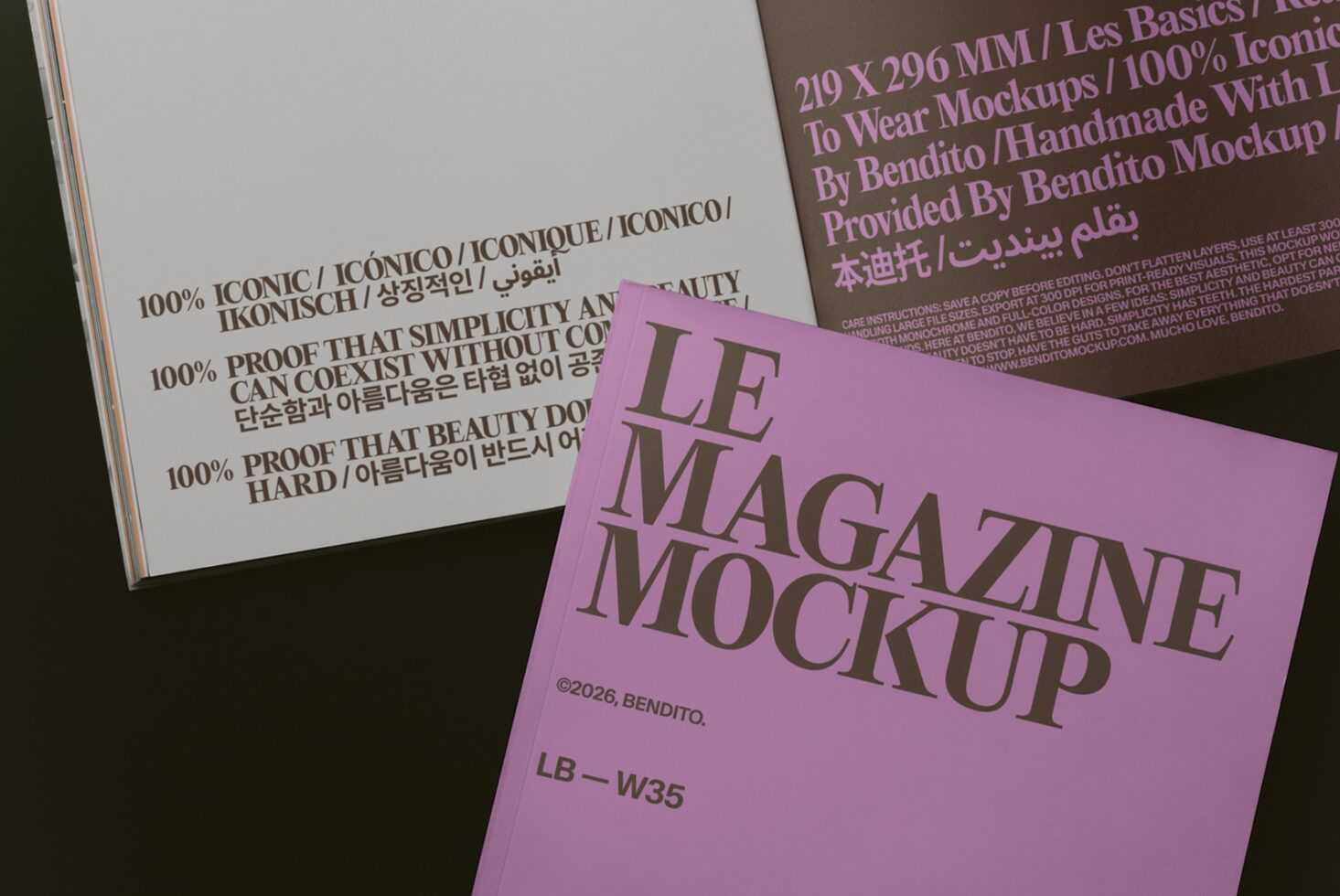 Le Magazine LB26W35 Mockup preview 2