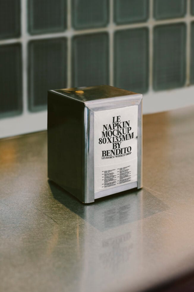 Le Napkin LB25W17 Mockup