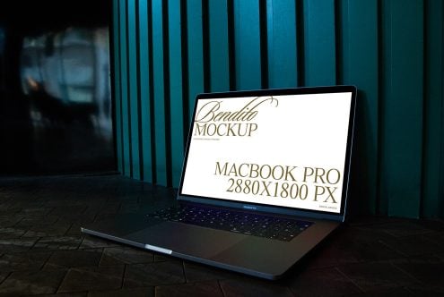 Macbook Pro F 02 Mockup