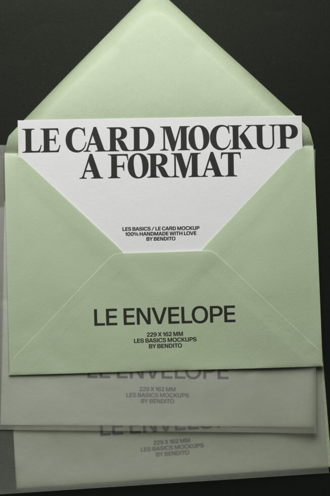 Le Envelope LB26W37 Mockup