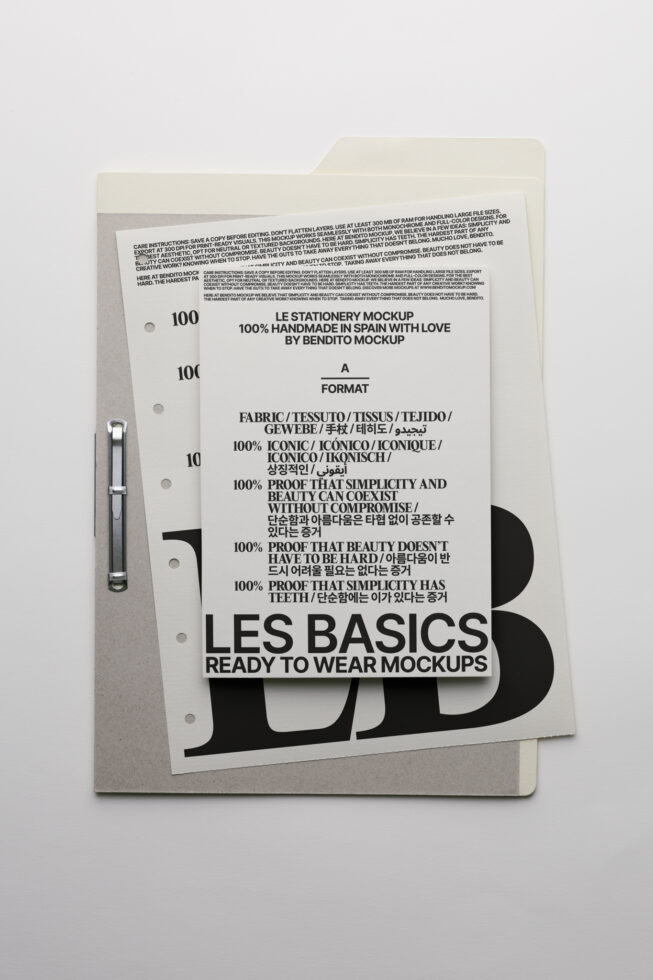 Le Stationery LB25W3702 Mockup