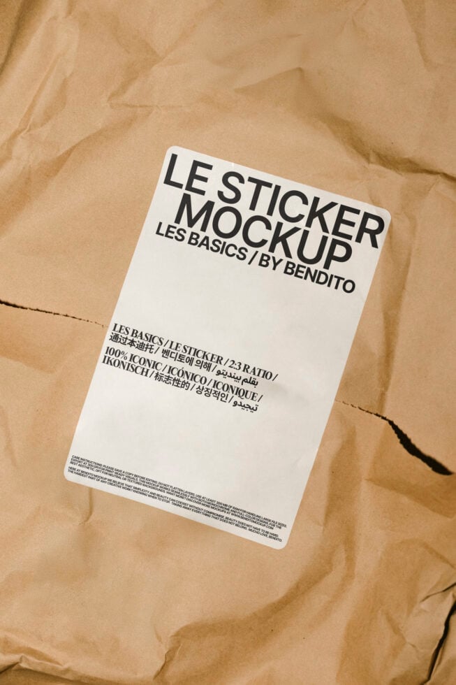 Le Sticker LB25W22 Mockup