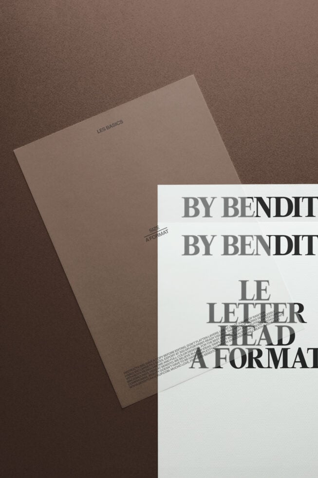 Le Letterhead LB26W19 Mockup