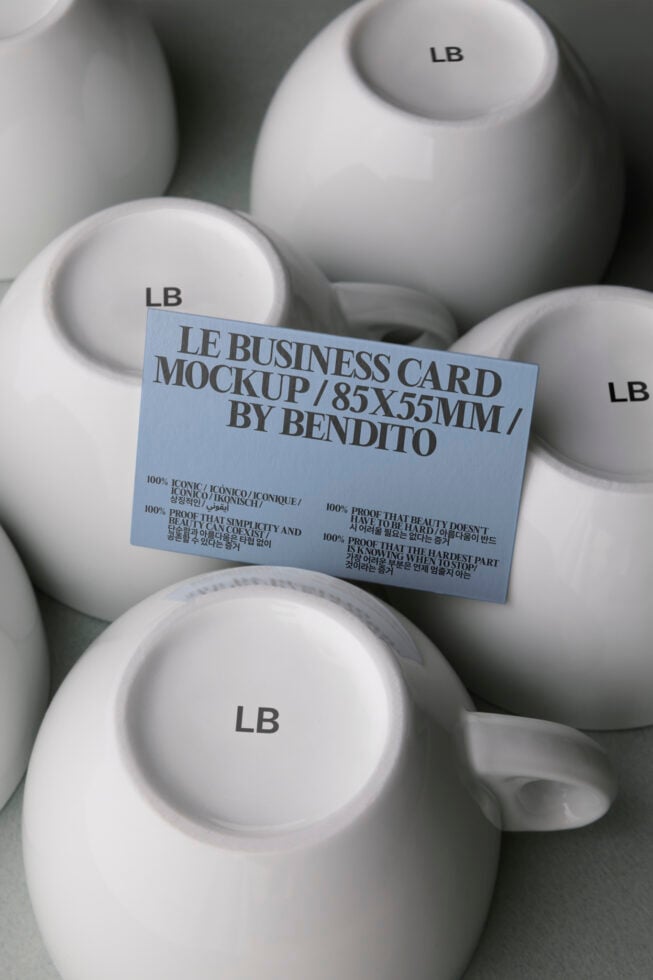 Le Business Card LB25W29 Mockup