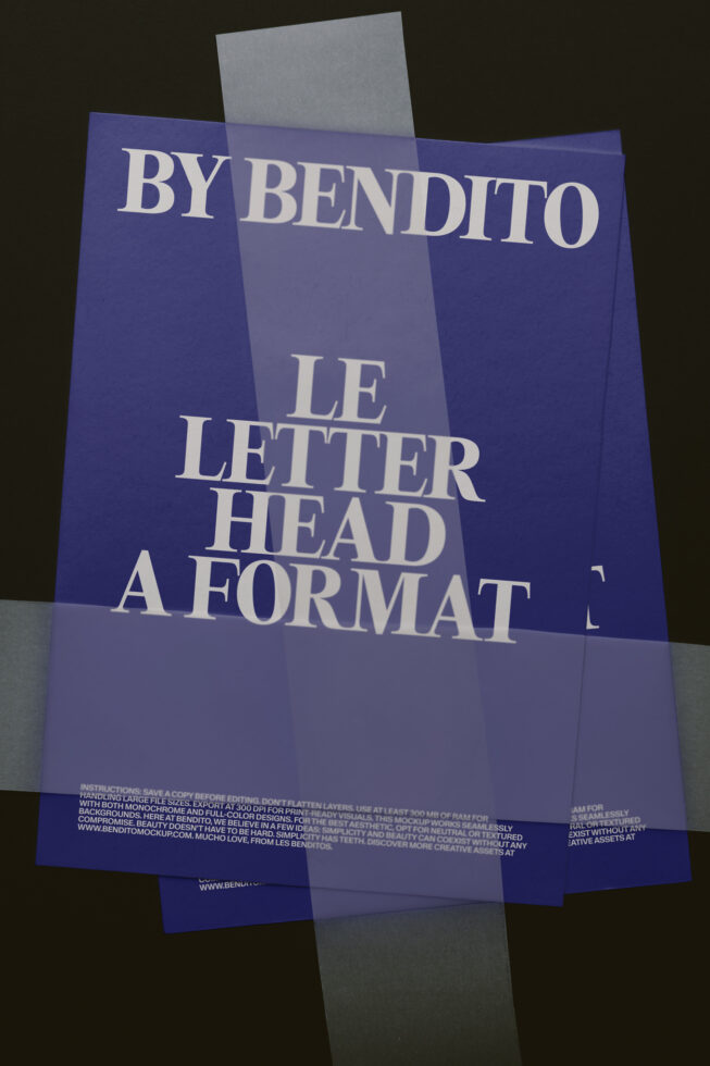 Le Letterhead LB26W30 Mockup preview 4
