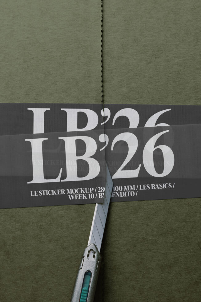 Le Sticker LB26W10 Mockup preview 4