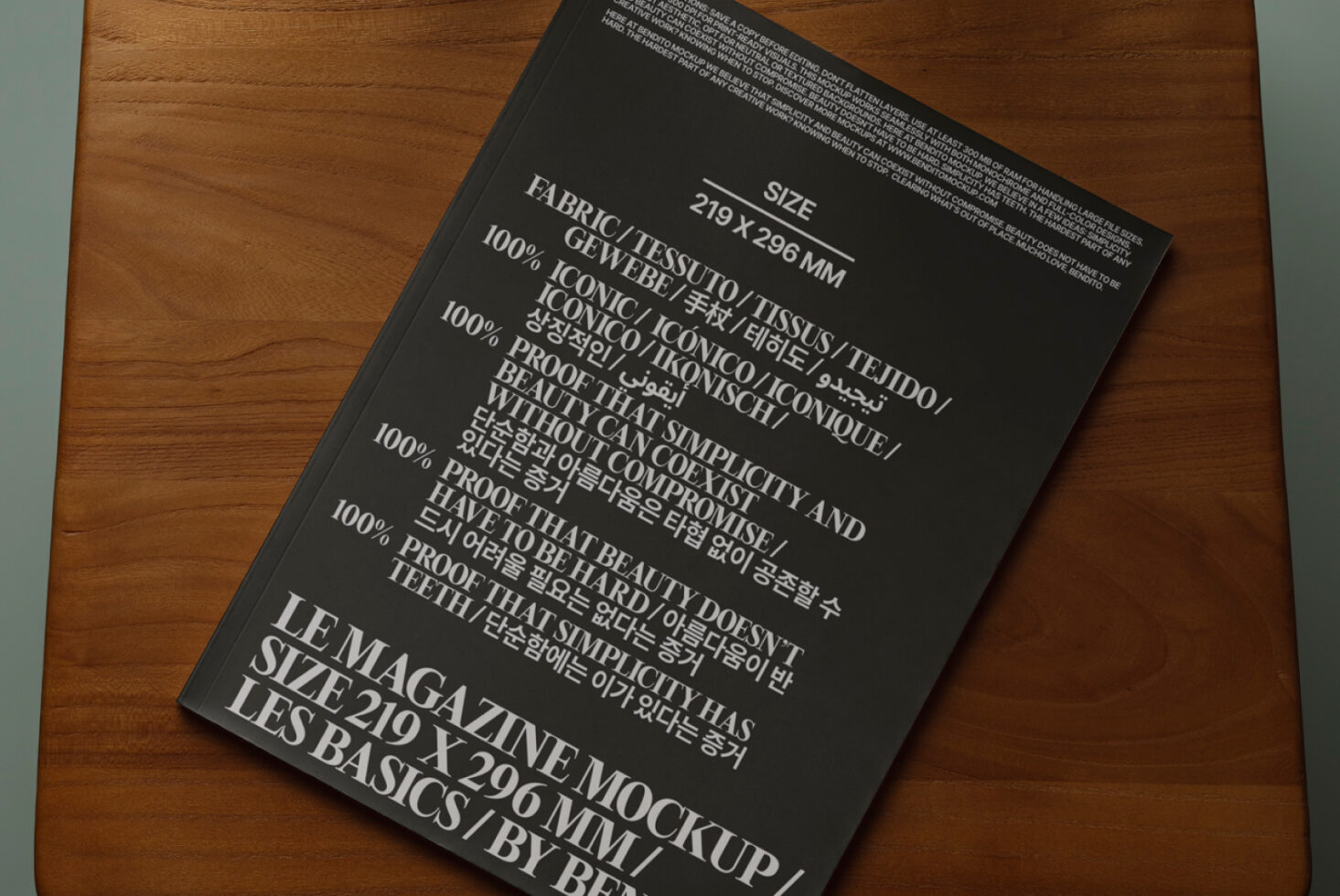 Le Magazine LB25W37 Mockup preview 2