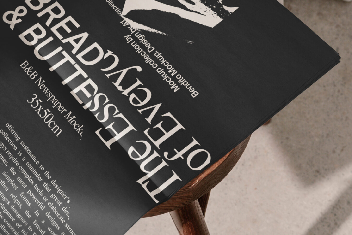 Newspaper BandB Mockup preview 2