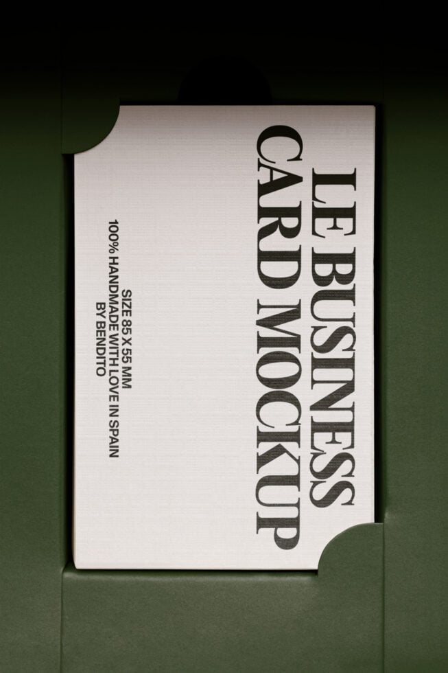 Le Business Card LB26W19 Mockup
